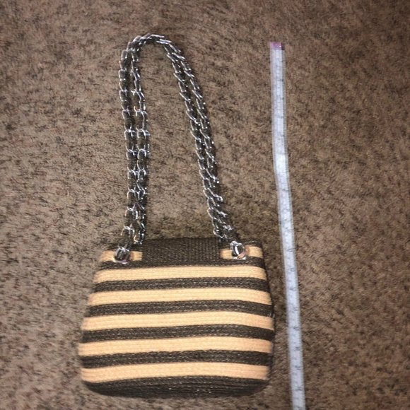 Paper Straw Small Purse Used - Picture 6 of 12
